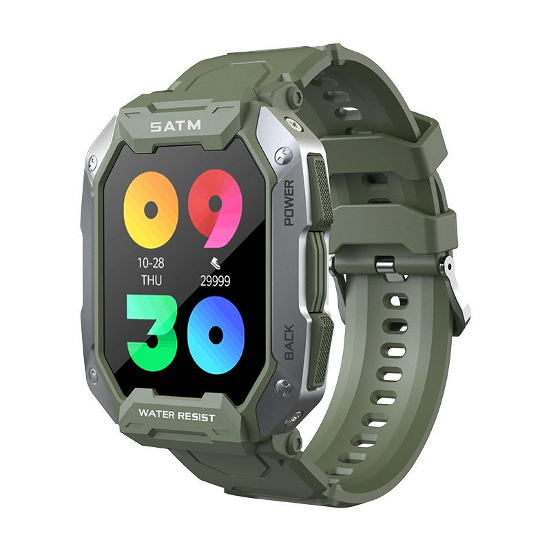 Heart Rate Blood Oxygen Outdoor Waterproof Deportes de tres-proof Reloj inteligente Pulsera