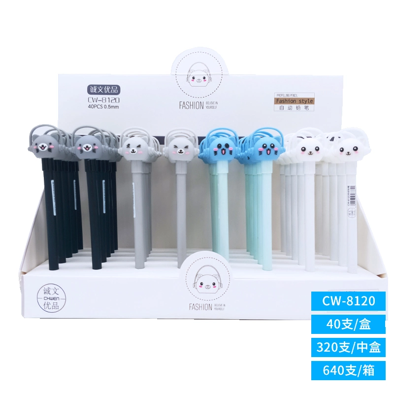 Silicone Cartoon Funny Bear Doll Plastic Mechanical Pencil