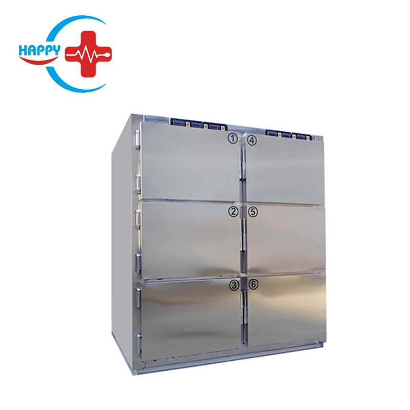 Hc-P029 Medical Funeral Products Stainless Steel Bodies Mortuary Refrigerator Morgue Freezer