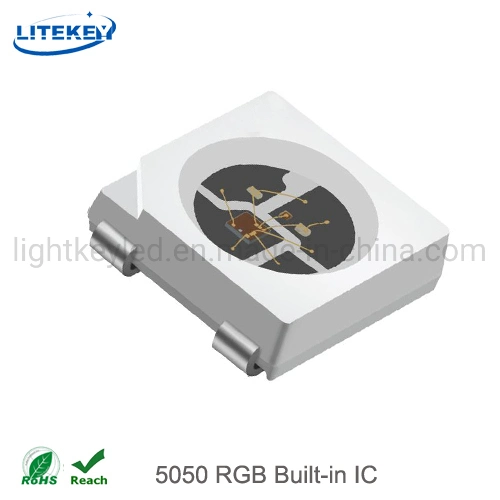 Compatible RoHS 5050 LED CMS RVB avec IC intégré