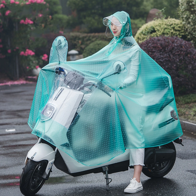 Vêtements de pluie en PVC transparent pour cyclisme en extérieur, moto, manteau de pluie pour adulte, poncho de pluie pour vélo.