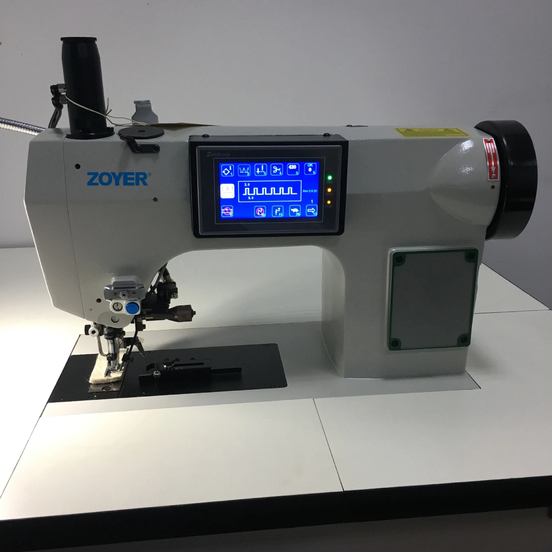 Zy390da Zoyer High quality/High cost performance  Computerized Decorative Hand Stitch Leather Industrial Sewing Machine