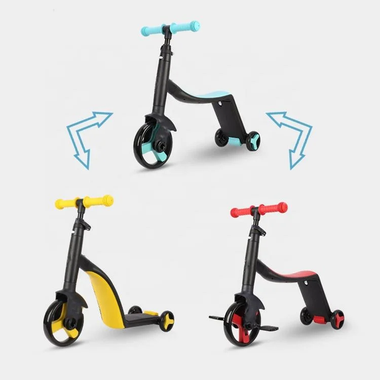 CPS Spielzeug Einstellbare 3 in 1 Kinder Laufrad, drei-Gang-Auto Variable Scooter Fahrt auf Auto für Jungen Mädchen