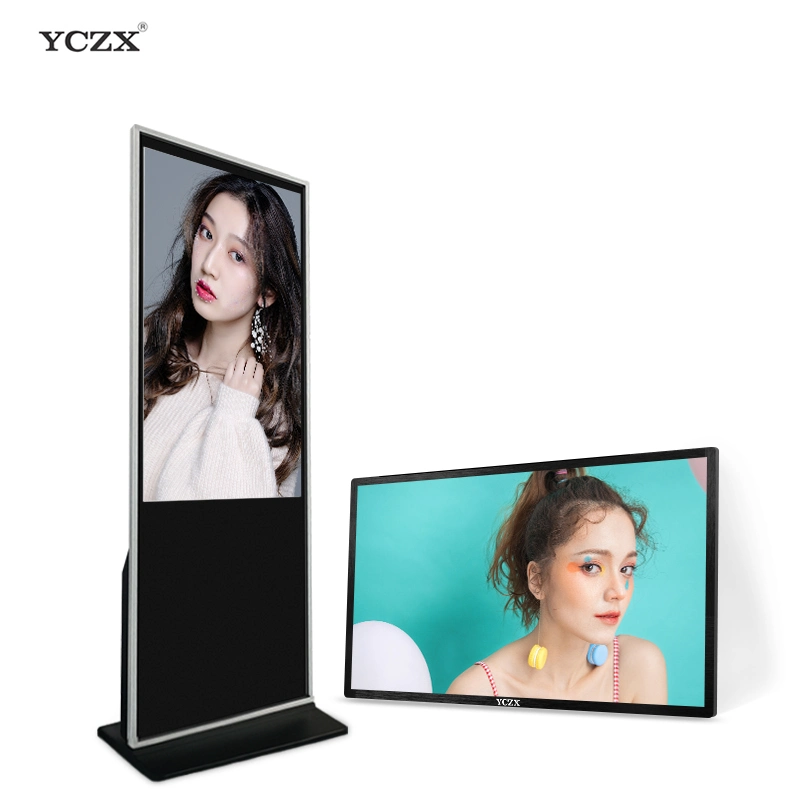 High Brightness Poster Kiosk Touch Screen Advertising Totem LCD TV