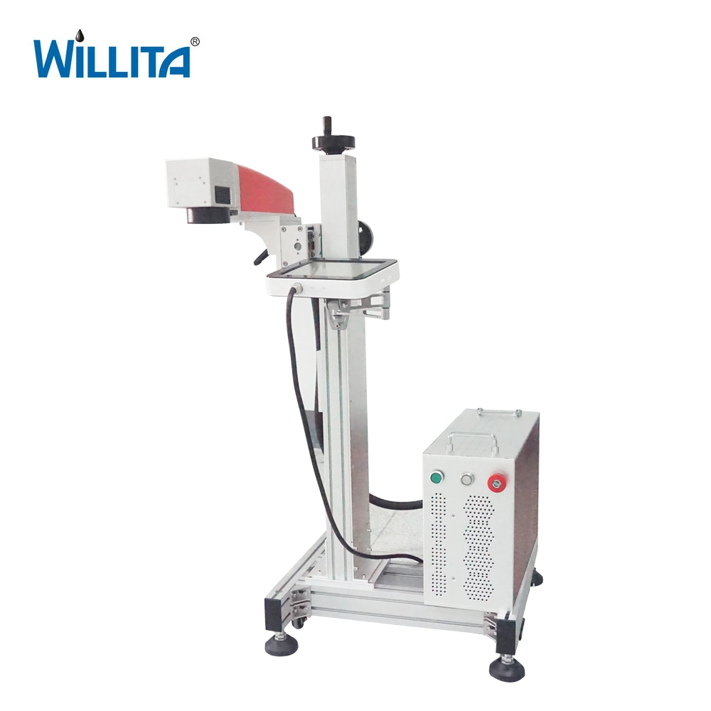 Professional Cable Pipe Marking Machine 30W 50W Fiber Laser Marking Machine for PVC PE PPR