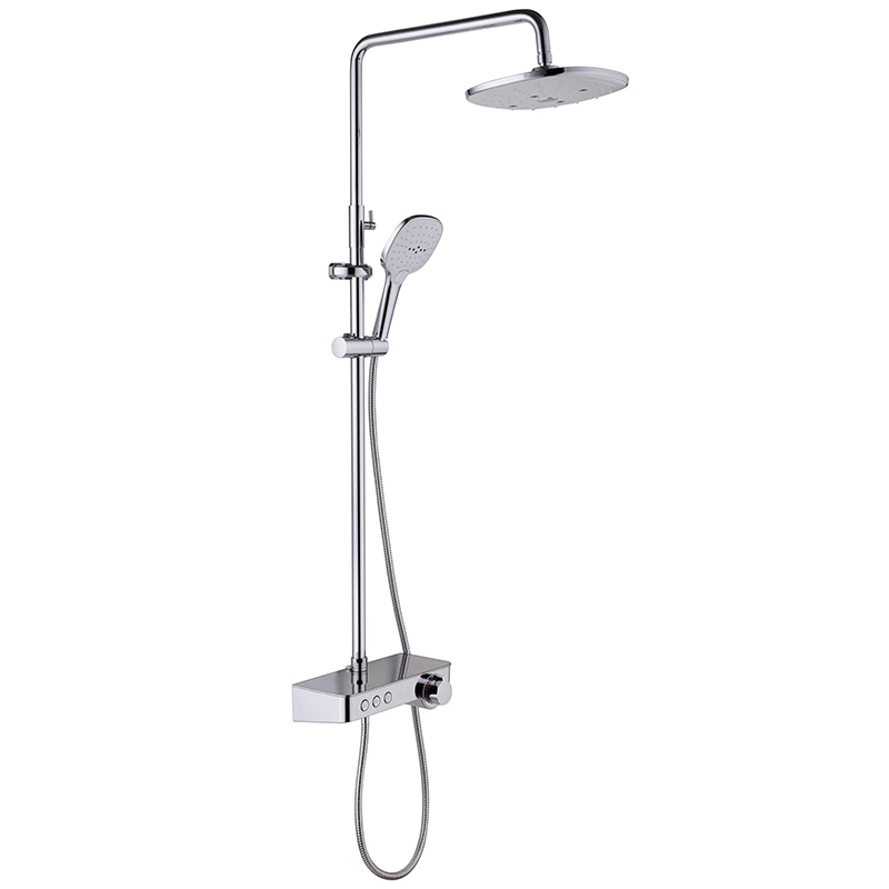 Factory Supply Solid Brass Shower Room Rail Shower Column Set