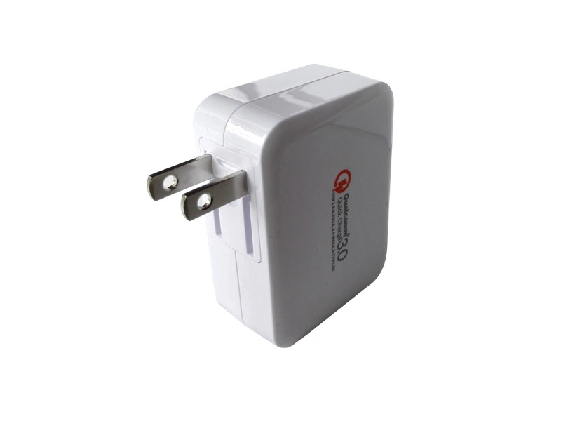 QC3.0 EU/Us Plug Dual USB Travel Charger 2.1A Power Adapter