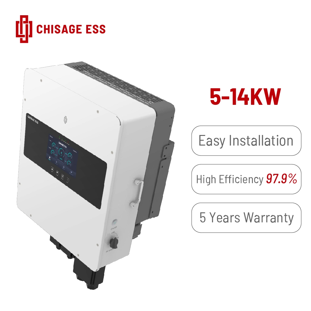 Three Phase Output Hybrid Power Inverter Home on and off Grid Plug and Play Photovoltaic Inverter