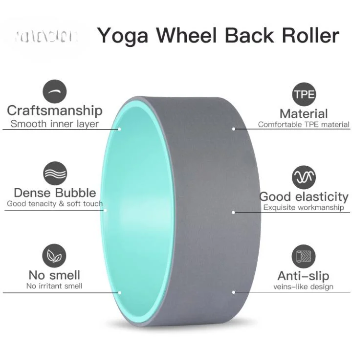 Sports Back Prop Pain Relief Stretching Improving Flexibility Circle Yoga Wheel