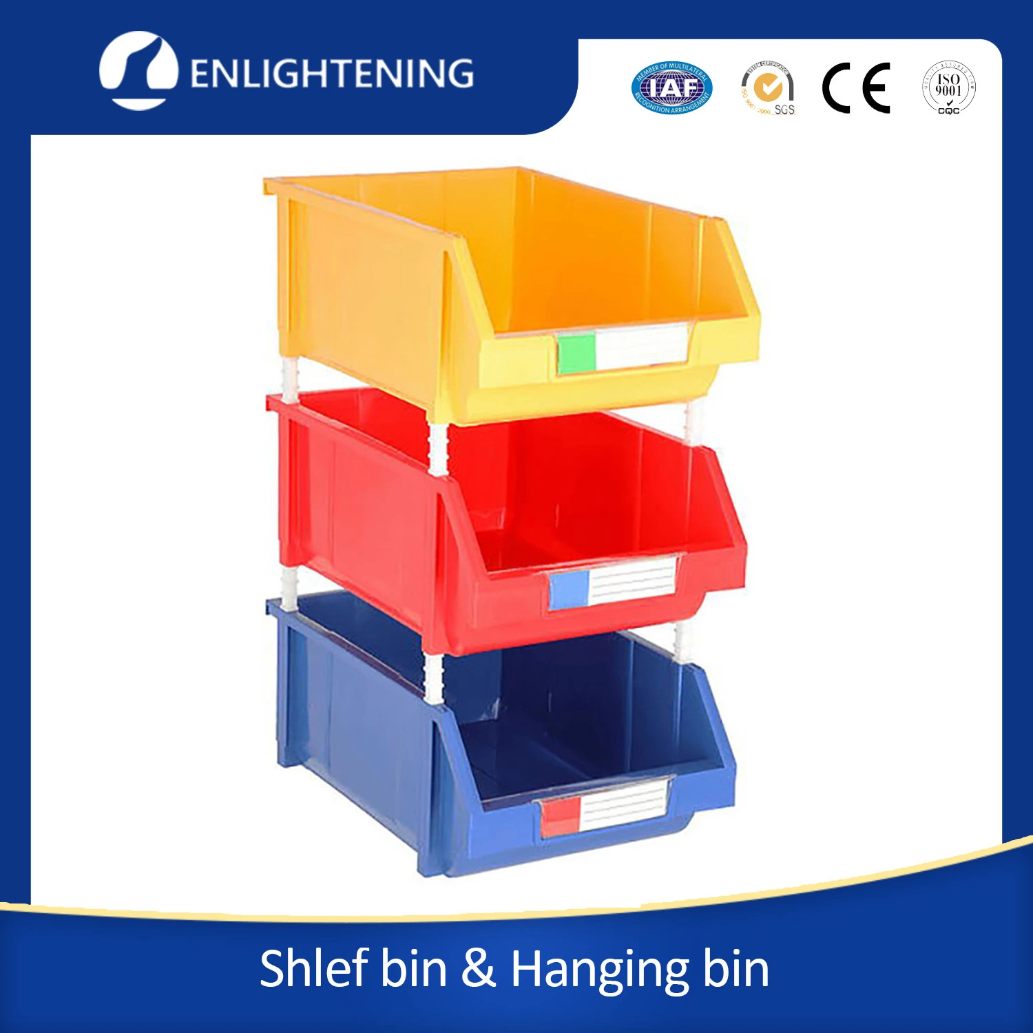 Plastic Storage Box Container New PP Parts Nesting Shelf Bins for Aerospace Hardware Fastener Bearings Industrial Warehouse Storage