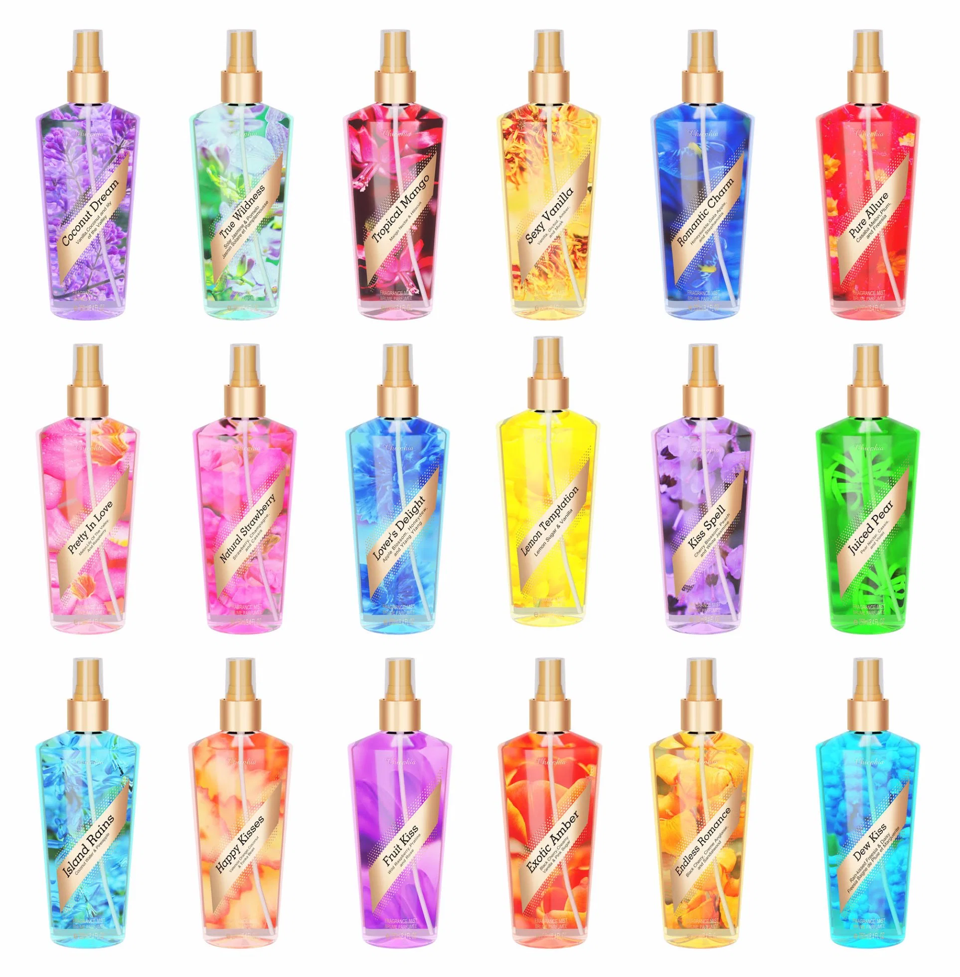 Fashionable Style 250ml Body Spray Names