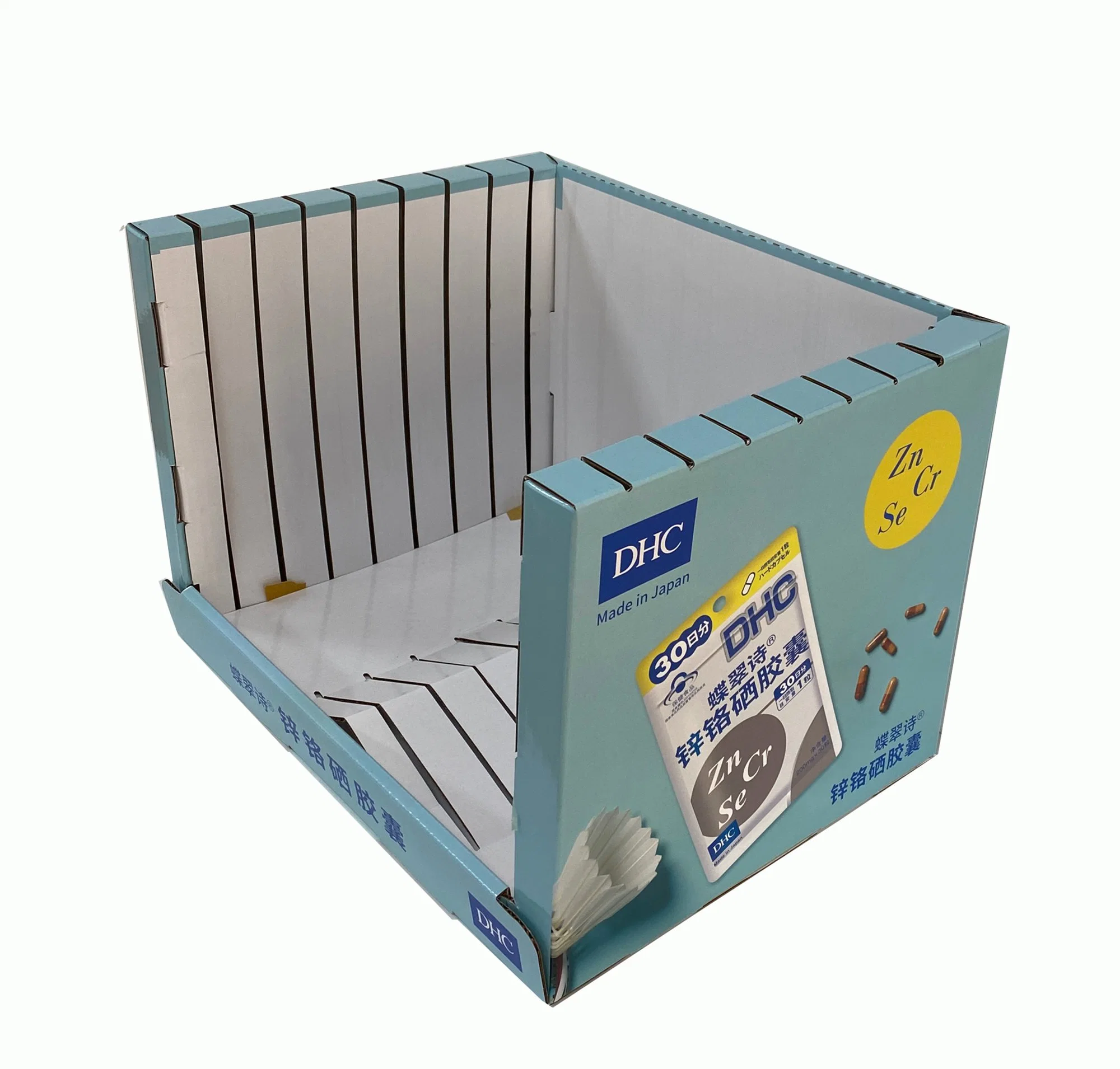 Durable Corrugated Supermarket Cardboard Display Point of Sale Display Shipper Stacked Commercial Case