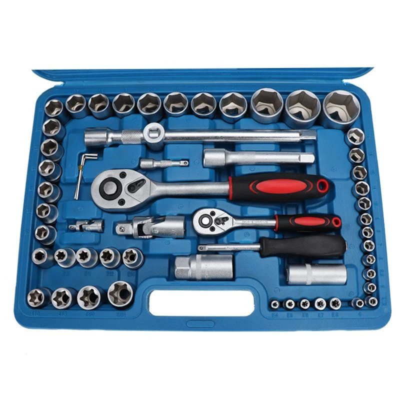 108PC Ratchet Wrench Set Auto Repair Auto Home Hardware Tools Manufacturers Direct 108 Pieces of Sleeve Set