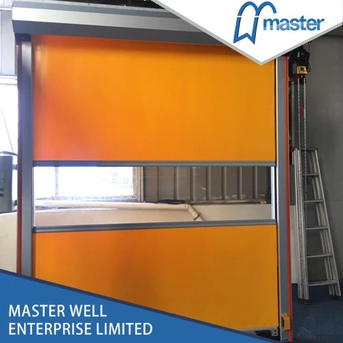 High Speed Sheet Shutter Door Rapid Industrial Insulated Spiral Roll-up PVC Fast Door