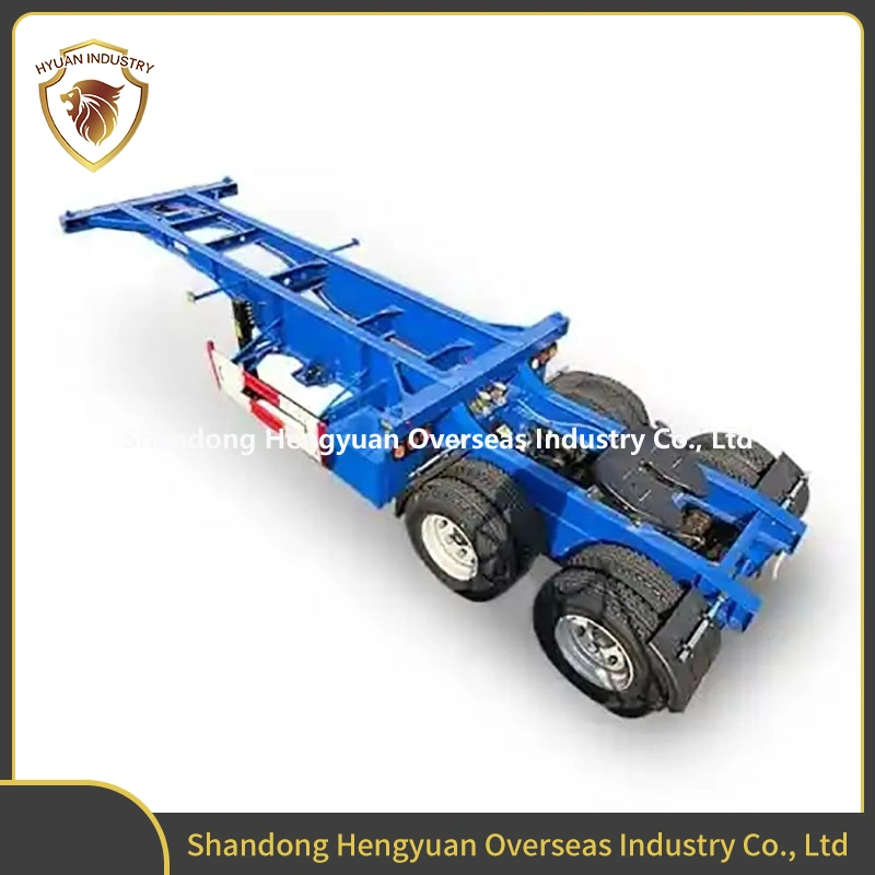 Trailers High Quality Standard 40FT Flatbed Trailer Skeleton Chassis Use 40FT Container 20FT Containers Transport on Sale