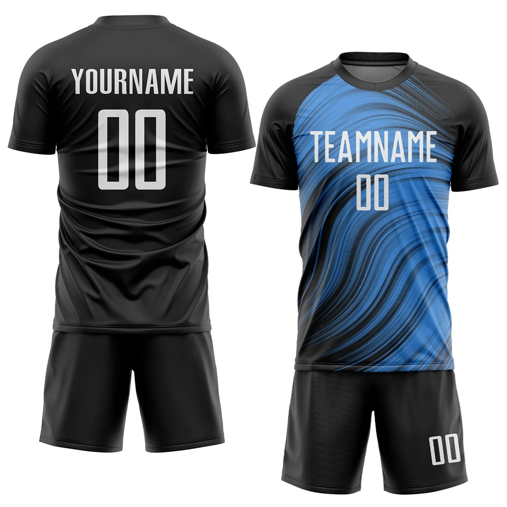 Großhandel/Lieferant OEM Custom Soccer Jersey hohe Qualität Sublimation Fußballtrikot Design Sticked Logo Fußballtrikot