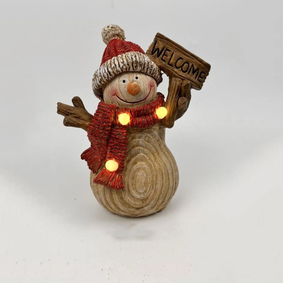 Customized Christmas Snowman Statue Resin Crafts for Home Decoration Snowman MGO Crafts