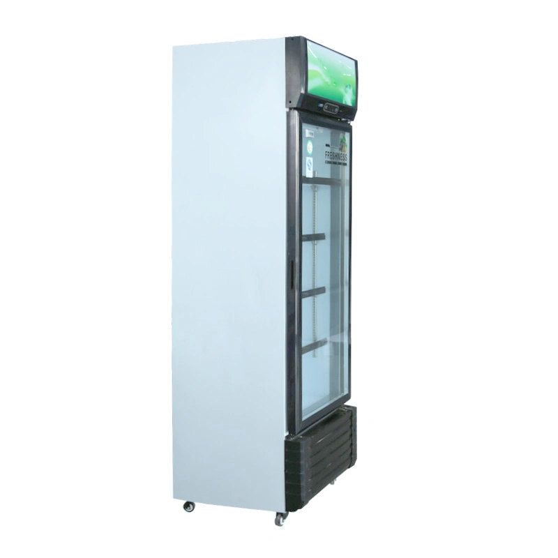 Supermarket Glass Door Bottle Cooler Beverage Upright Refrigeration Equipment