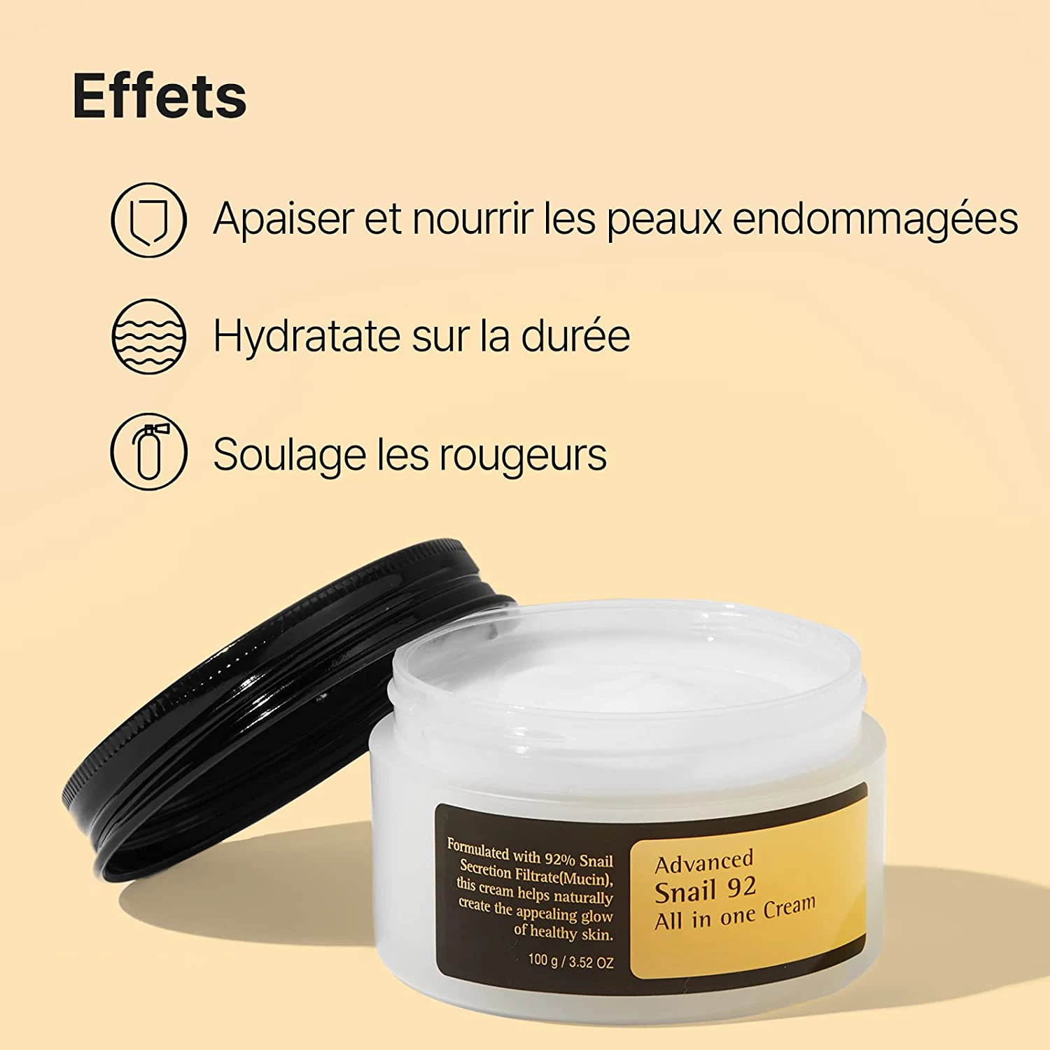 El coreano la belleza de productos cosméticos de Ácido Hialurónico, Colágeno SPF 20 Crema de Caracol cosmética Hidratante Crema para la cara Cuidado de la piel