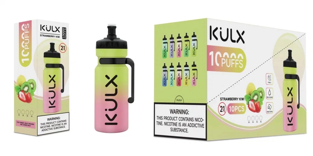 Sport Flasche Design Großhandel/Lieferant Kulx Einweg-Papeln 10000 Puffs