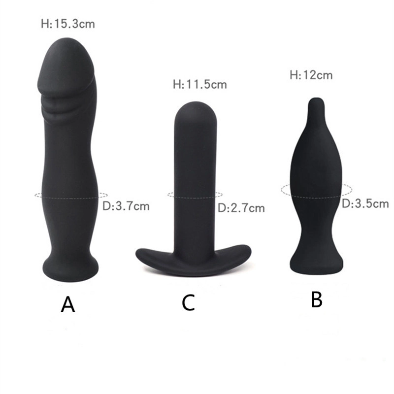 Черный неплоский расширитель Amazon Dildo Anal Plug