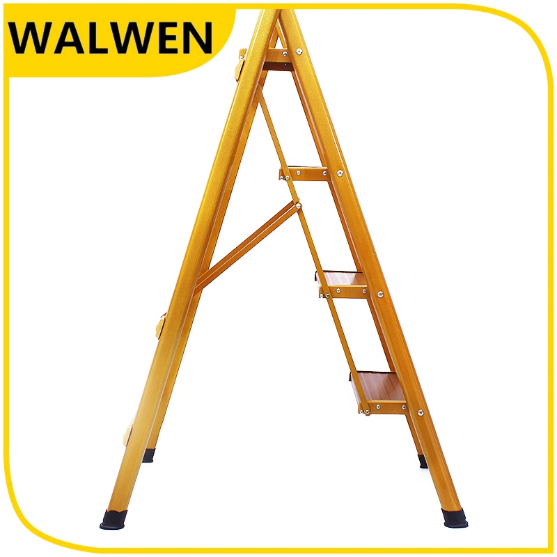 Plastic-Sprayed 3 Wide Step Folding Attic Ladder