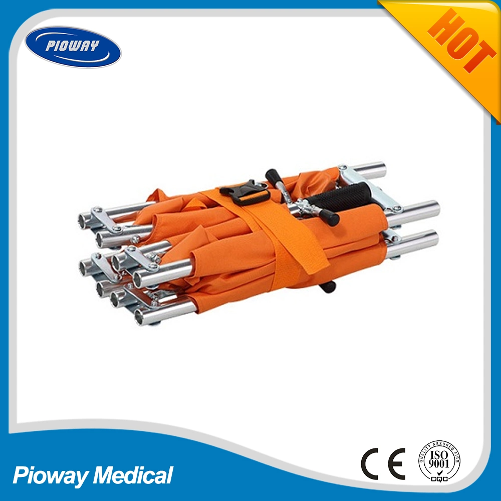 Aluminum Quarter Folding Stretcher /Light Weight 4 Folding Ambulance Stretcher (RC-F6)