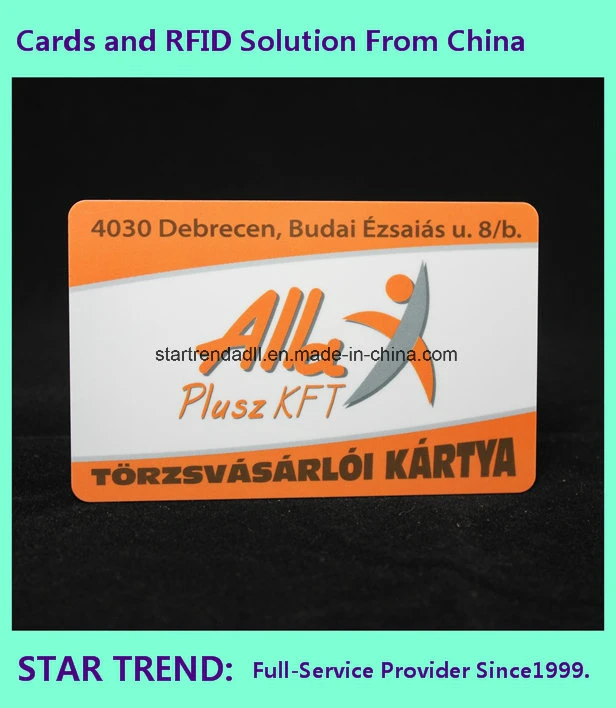 SPA Member Card Made of PVC with Magnetic Stripe (ISO 7811)