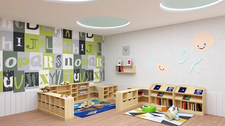 Moderne Holzschrank für Kindergarten Kinder, Vorschule und Klassenzimmer Kinderzimmer Kinderzimmer Möbel, Kindertagesstätte Schule Baby Schlafzimmer Spielzeug Aufbewahrungsschrank