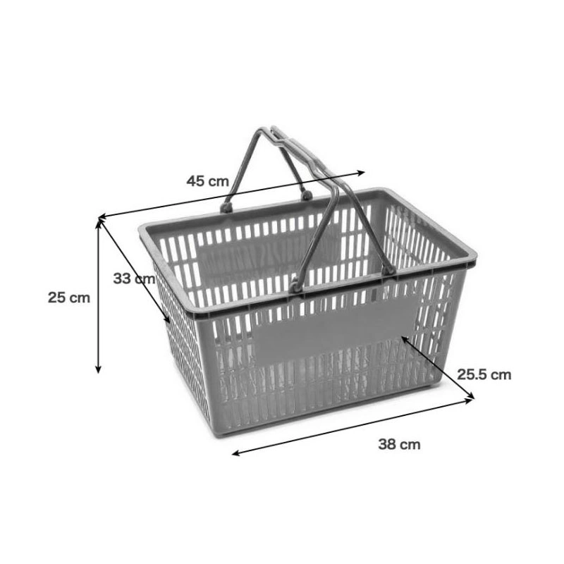 OEM-Kunststoff-Spritzguss-Form für Double Handle Shopping Storage Basket