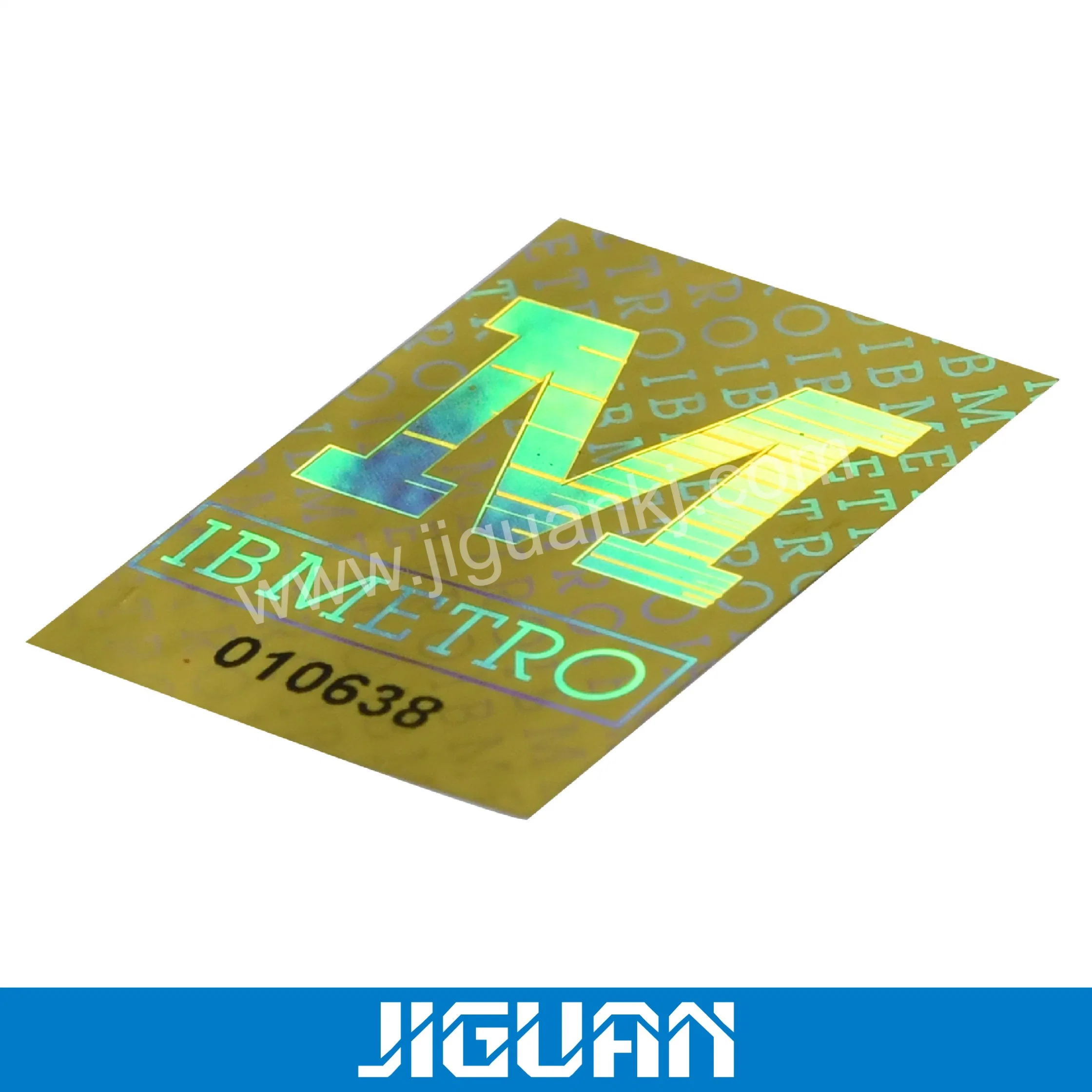 Diseño de seguridad láser personalizado Anti-Counterfeit Pegatina Junta redonda Holograpic marca registrada