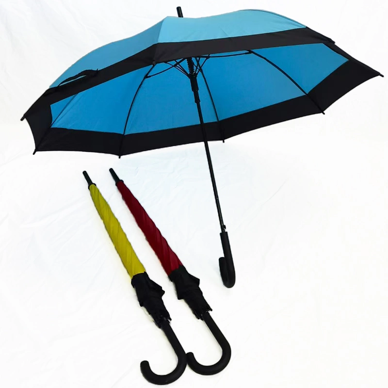 Bon marché bonne qualité 3 couleurs parasol de pluie droit pour la promotion Publicité de cadeaux