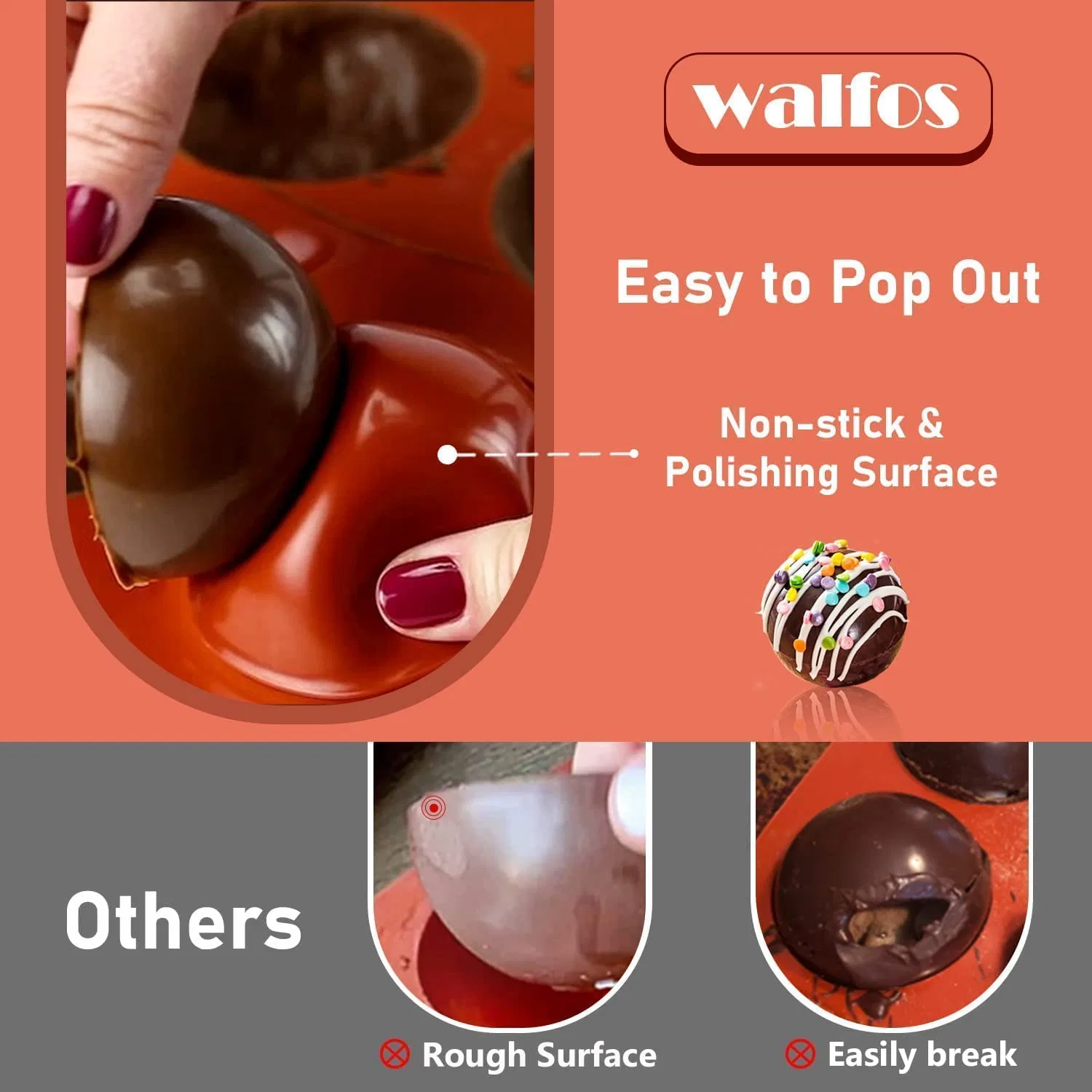 Hot Chocolate-Bomb Semi-Sphere Macaron Cake Half-Sphere Silicone Molds Chocolate-Cake Jelly Dome Mousse