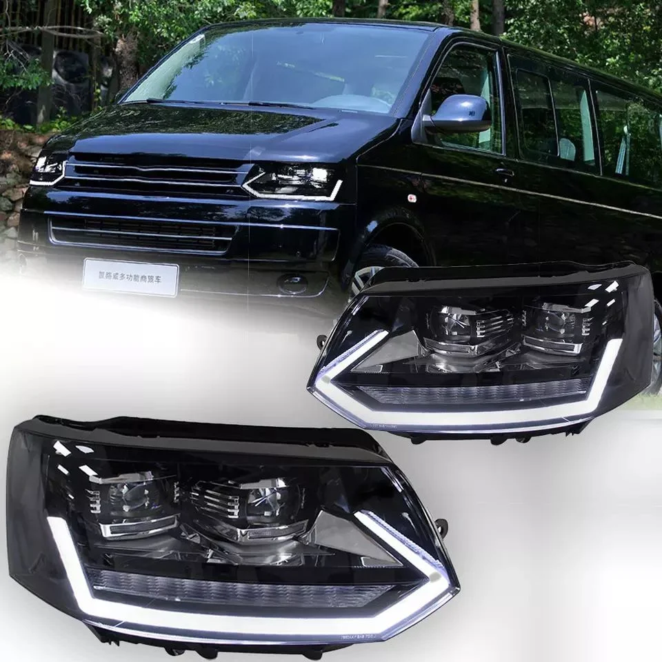 Autoleuchten für VW Multivan Scheinwerfer-Projektor Lens 2010-2015 T5 T6 Signal Auto Lamp LED Scheinwerfer DRL Kfz-Zubehör