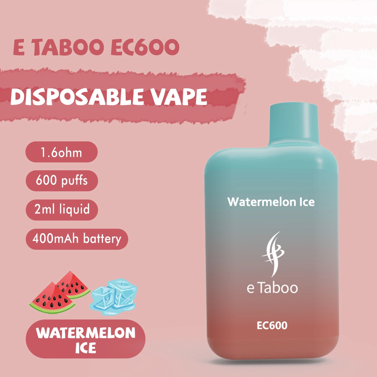 Disposable Electronic Cigarette 2ml 600 Puff Vape Pod Mod Wape Ecigarette OEM Cigarrillo Electr&oacute; Nico