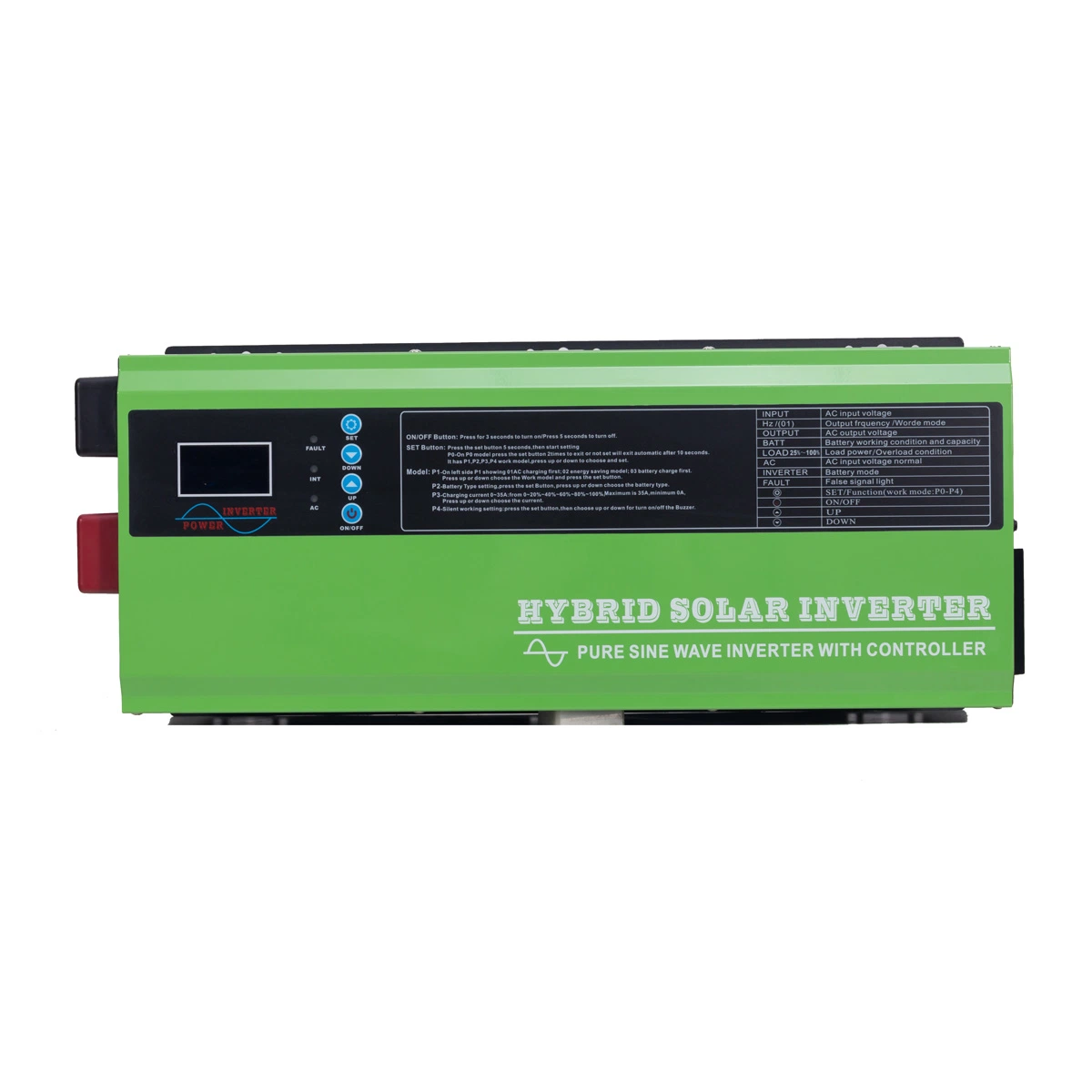 5000W off-Grid Solar Inverter Hybrid 5kw Pure Sine Wave MPPT Inverter Built in 100A Solar Charger