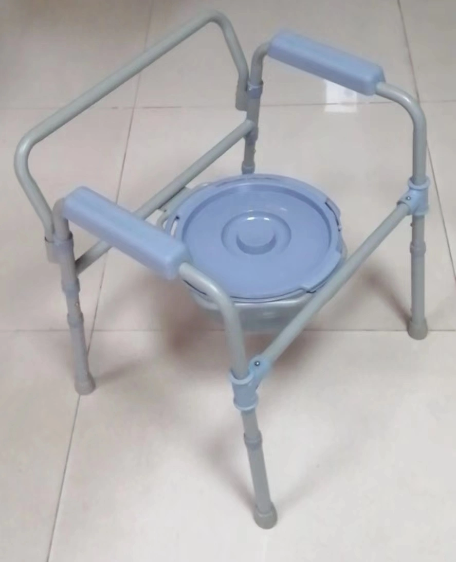 China Commode Chair Set Bucket for Folding Commode Toilet Chair for Disabled