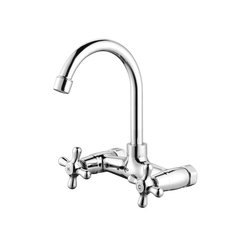 Sanipro ABS Dual Handle with Chrome Finish Sink Faucet Mixer