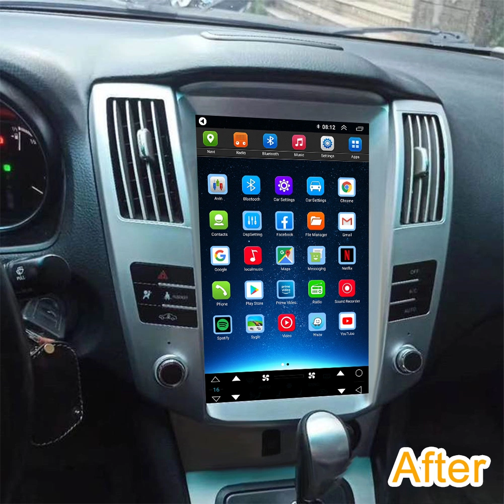 Estéreo para automóvel Auto Android Leitor de Multimédia para o Lexus Rx330 2004 2005 2006 2007 2008 2+32 GB navegação por GPS