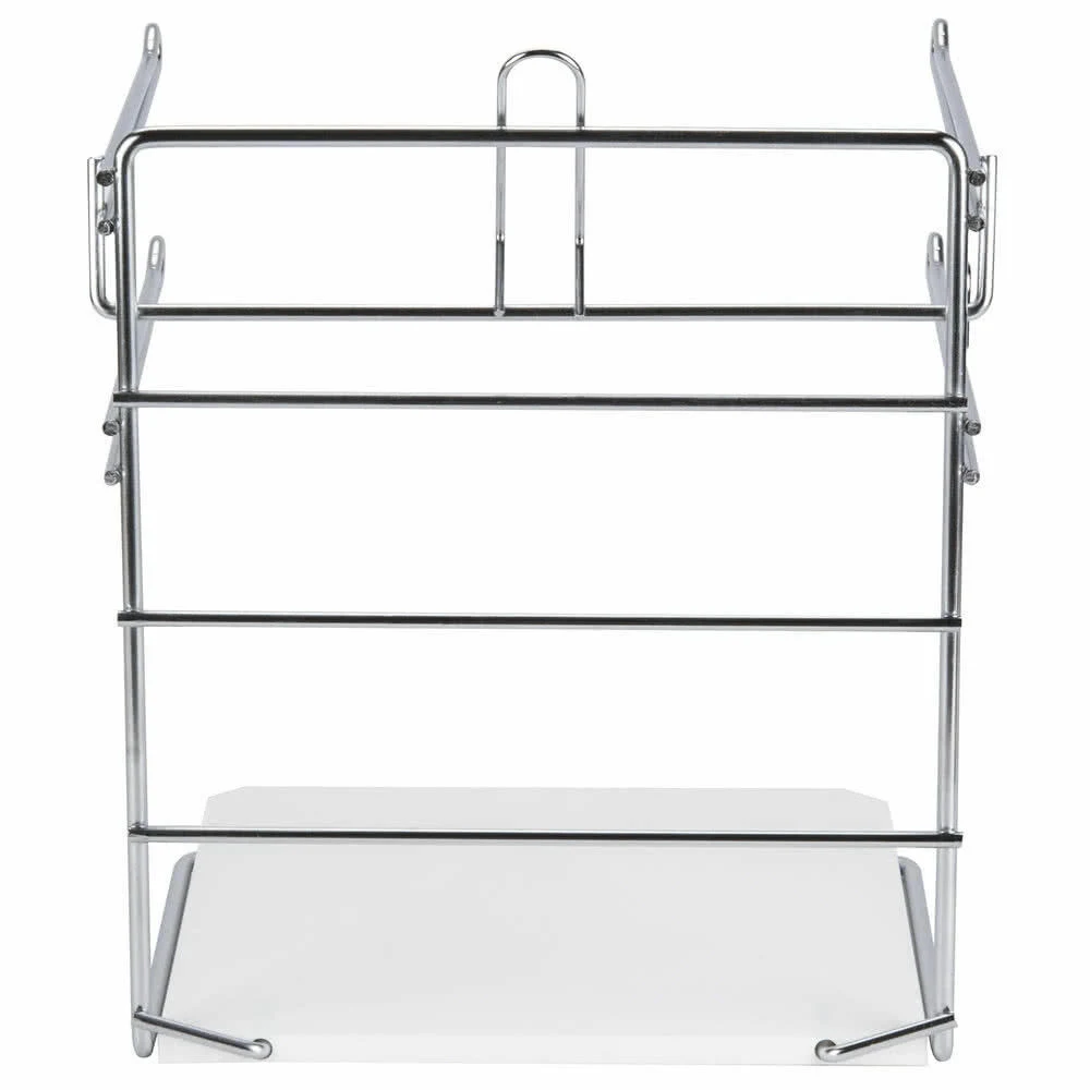 Supermarket Chrome T-Shirt Bag Rack Metal Store Produce Storage Stand Shopping Dispenser Grocery Plastic Bag Holders