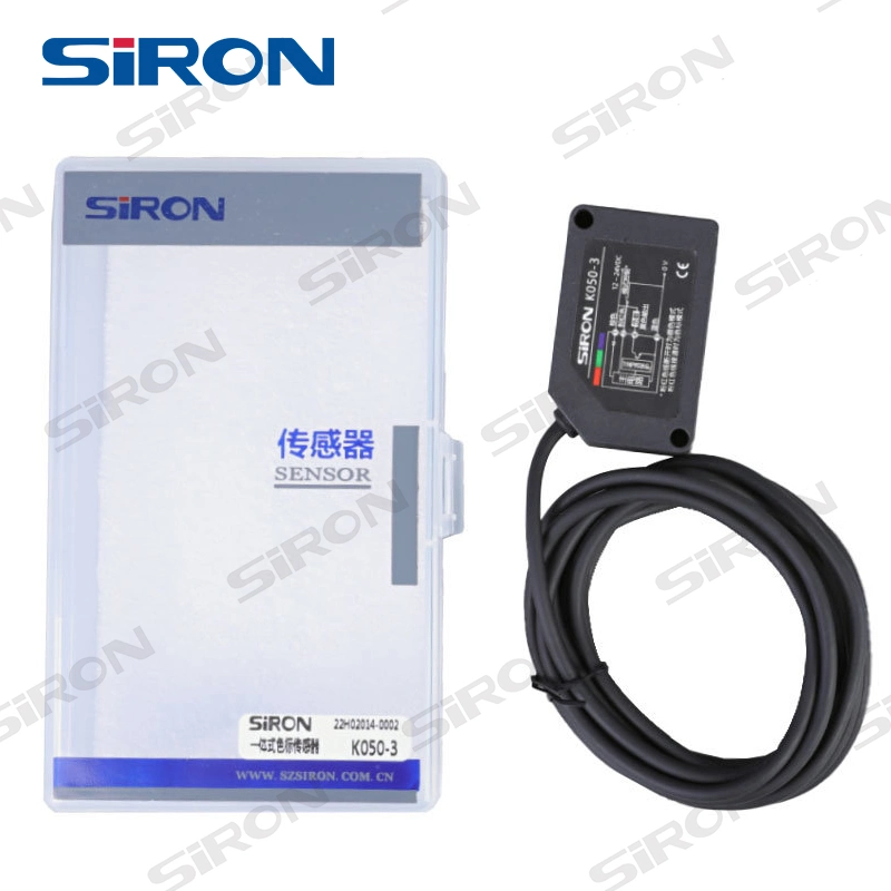 Siron K050-3 24VDC Intelligent Colour Mark Sensor Long Detection Distance 18-25mm Integrated Color Sensor