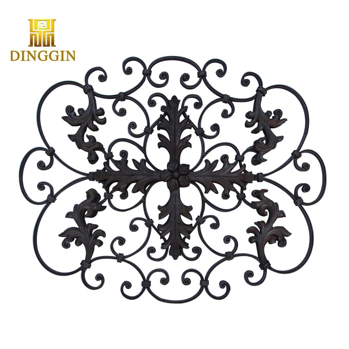 Customized Wrought Iron Material Door Decoartion