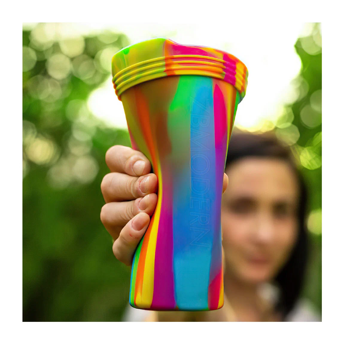 Amazon Hot Unbreakable Silicone Pint Glass Eco 100% Food Grade Silicone Beer Drink Cup for Travel Outdoor