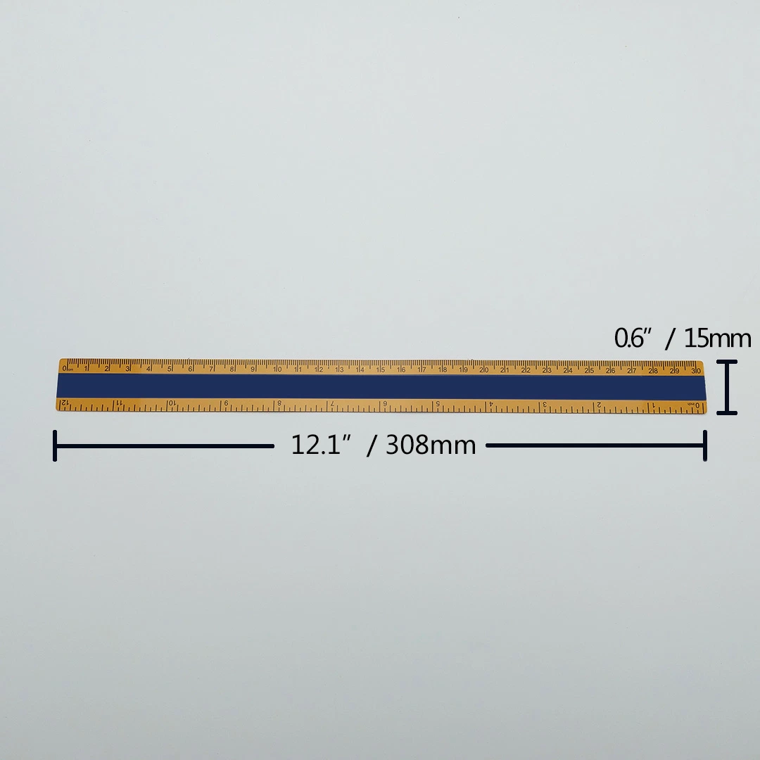 Werbegeschenk 30/15/20/60/100cm Kunststoff bunte magnetische Skala Lineal flexibel weich Gummimagnet