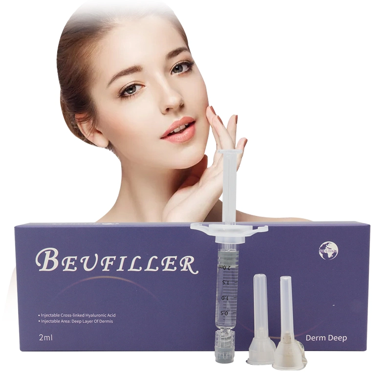 Cross lié gel de collagène ha l'acide hyaluronique injectable Voie cutanée de remplissage pour nez lèvres Fuller à lèvre supérieure du contour du visage