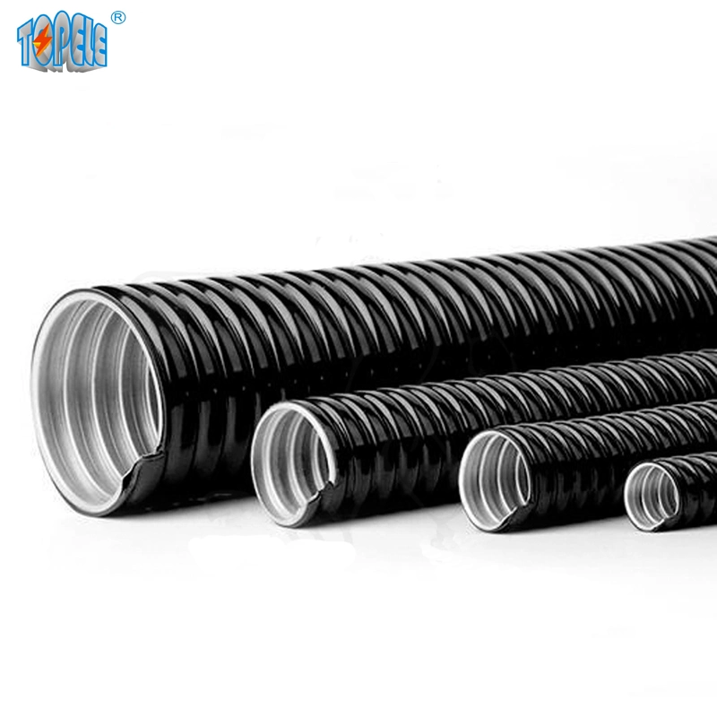 PVC Coated Flexible Galvanized Steel Corrugated Metal Conduit for Network Cables