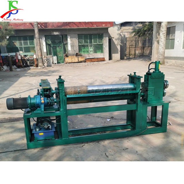 Chemical Waste Barrel Cut Flattening Machine Used Oil Drum Cover Cutting Equipment