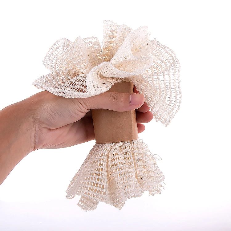 Eco Friendly Natural Ramie Items Toiletries Skin Care Products Adult Sisal Mesh Shower Sponge Hot Beige Bath Flower