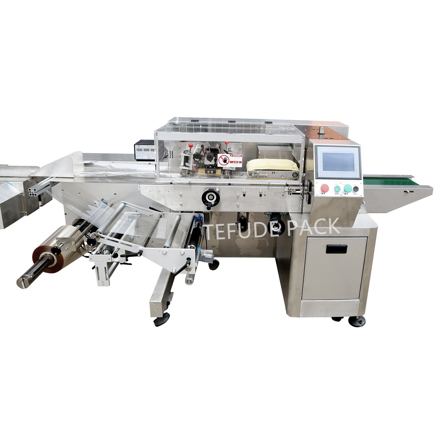 Automatic Horizontal Tissue Packing Machine Horizontal Flow Packing Machine Fully Automatic Pack Mask, Gloves, Disposable Items