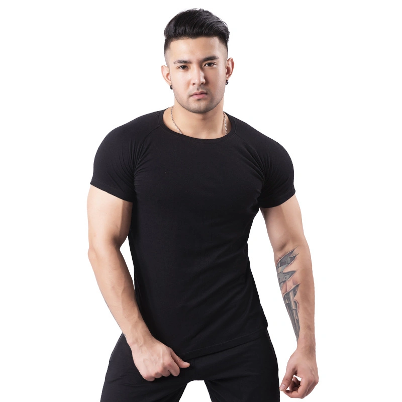 Sports T-Shirt Men's Crew Neck Fashion Slim-Fit Fitness Wear Outdoor Training Leisure Running Wear Summer